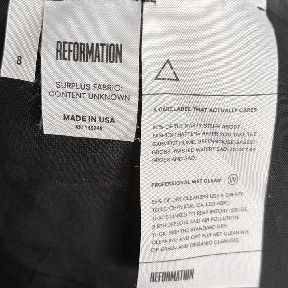 Reformation Patchwork Velvet Mini Skirt. Surplus Fabric used - Picture 4 of 6